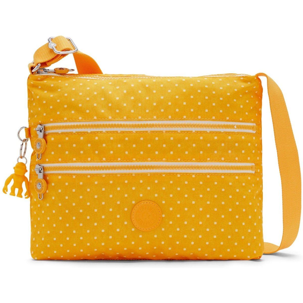 Schultertasche mit Pünktchenmuster