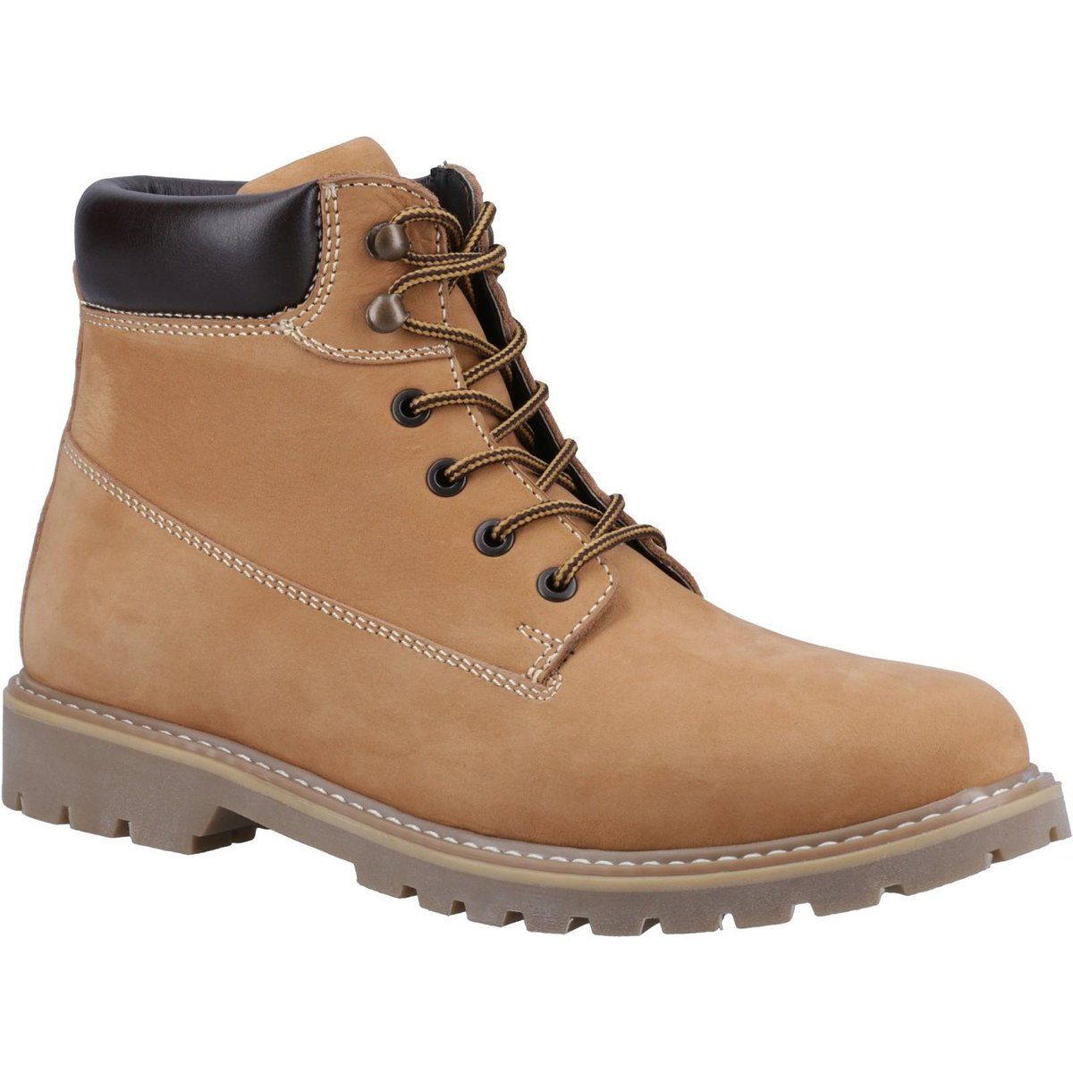 Wasserfeste Schnürstiefeletten aus Leder