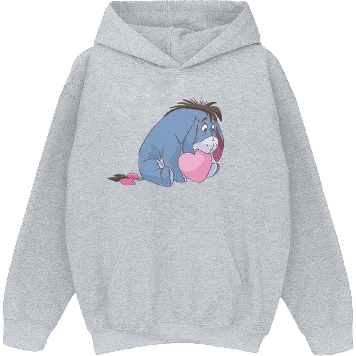 Eeyore Grafik-Hoodie mit Herz-Print