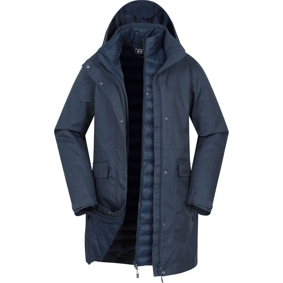 Wasserdichter 3-in-1 Parka mit Kapuze