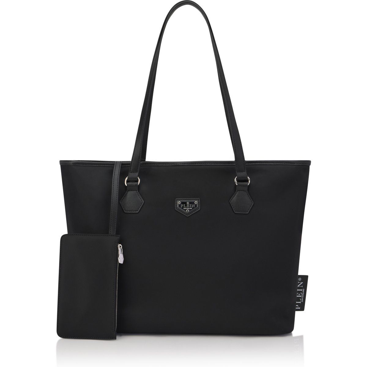 Minimalistischer Nylon-Shopper mit Tasche