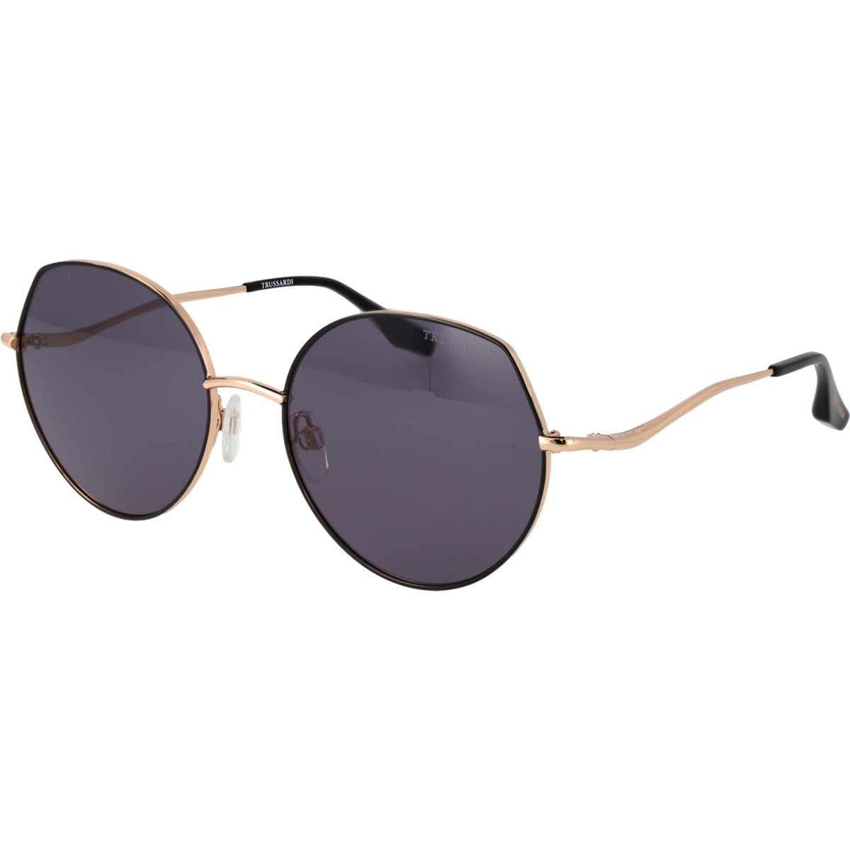Runde Sonnenbrille mit Geometrierand