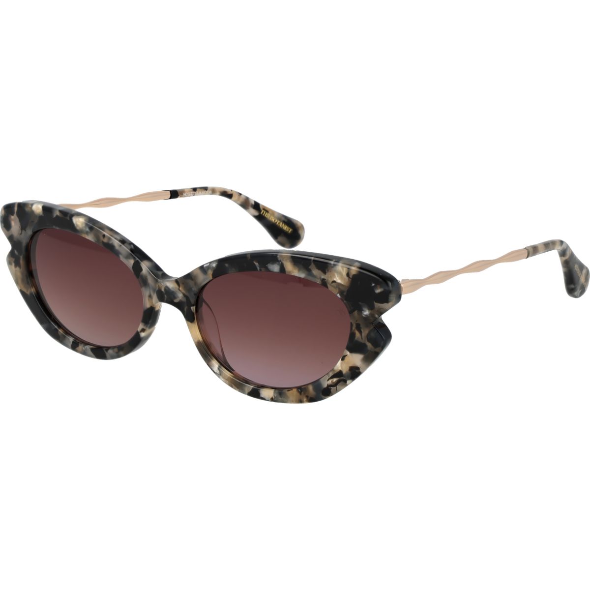 Dramatische Cateye-Sonnenbrille in Schildpatt-Optik