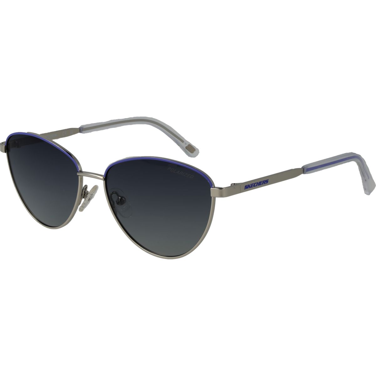 Polarisierte Cat-Eye-Sonnenbrille aus Metall