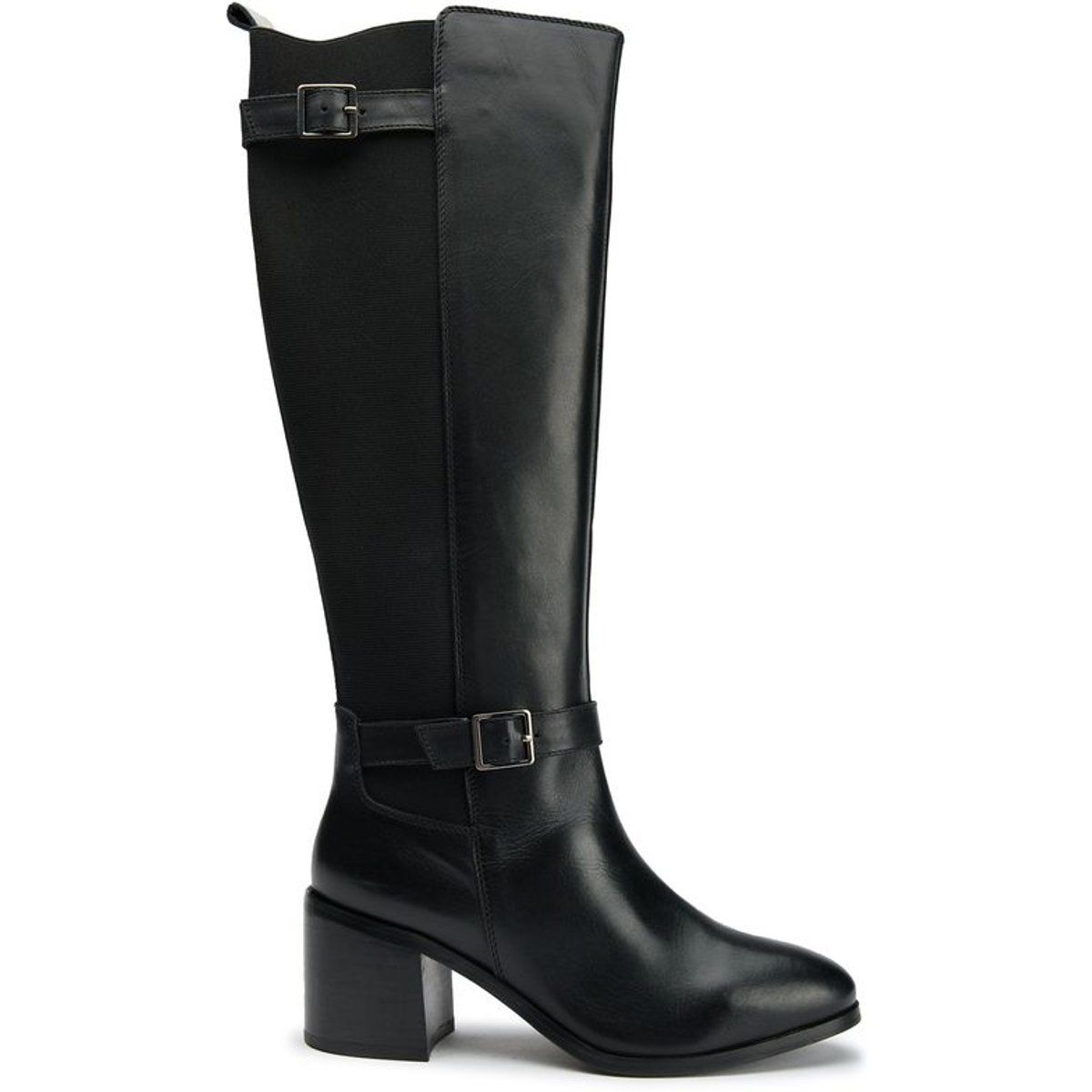Klassische kniehohe Lederstiefel