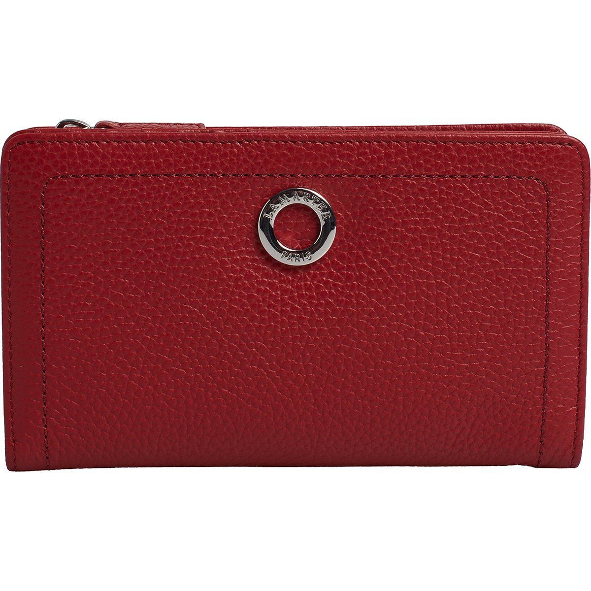 Elegantes Portemonnaie aus genarbtem Leder