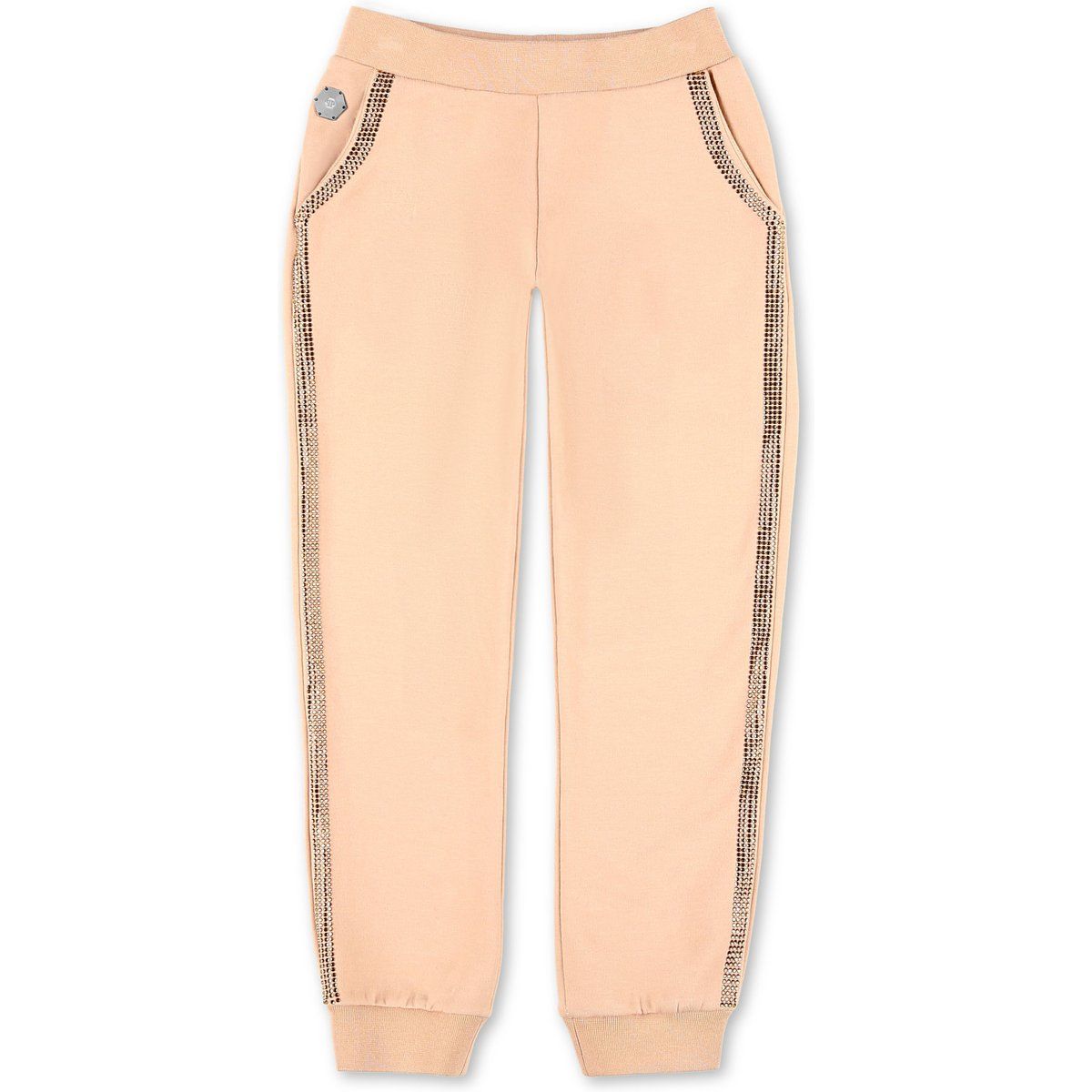 Verzierte Fleece-Jogginghose aus Baumwolle