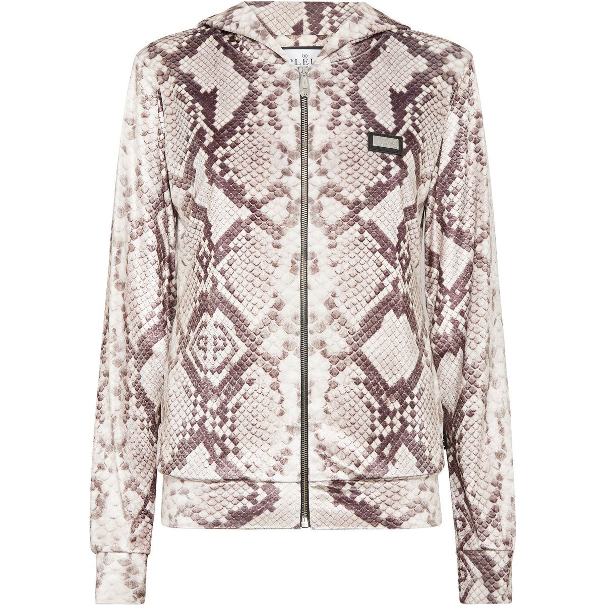 Zip-Hoodie mit Python-Muster