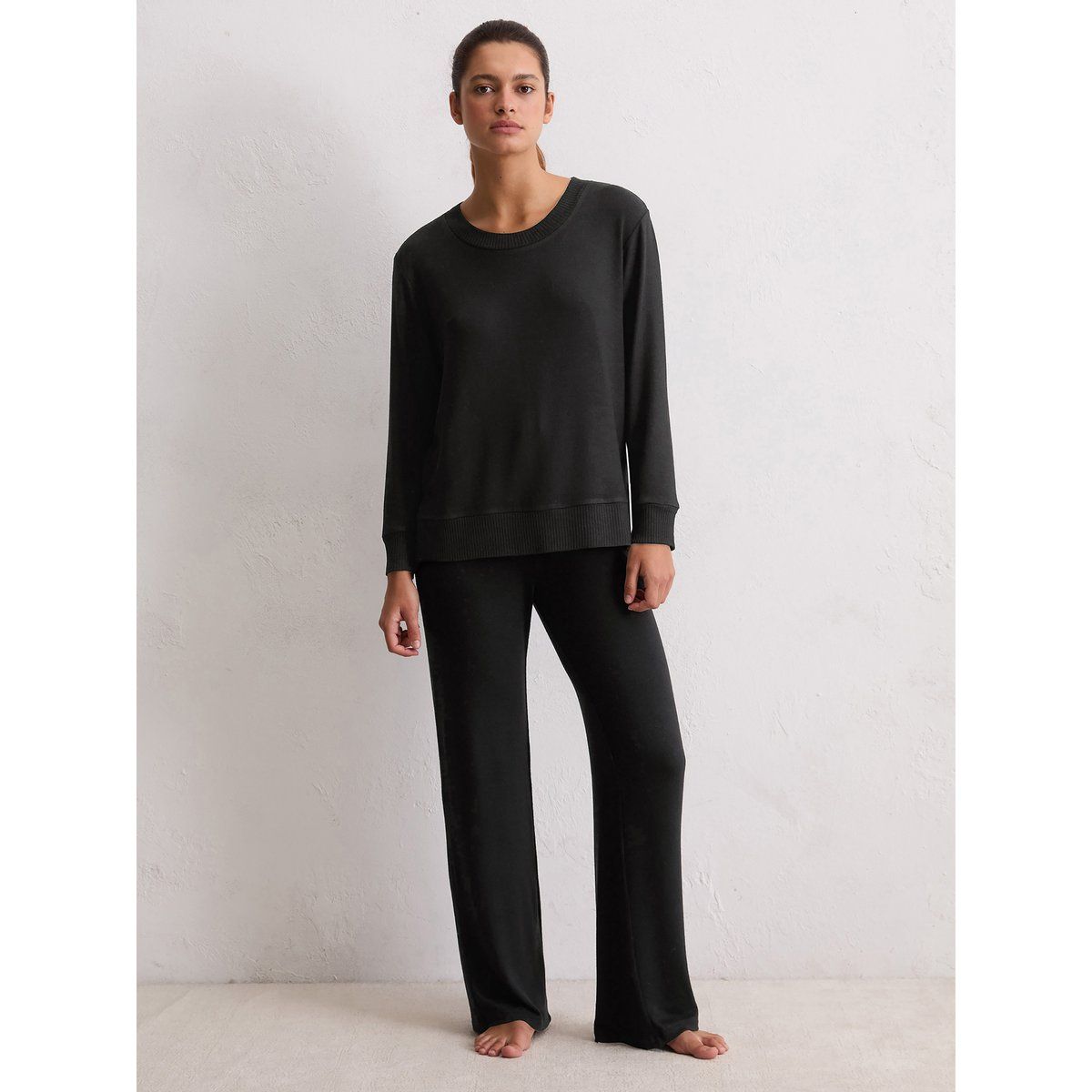 Loungewear-Oberteil aus Soft-Knit