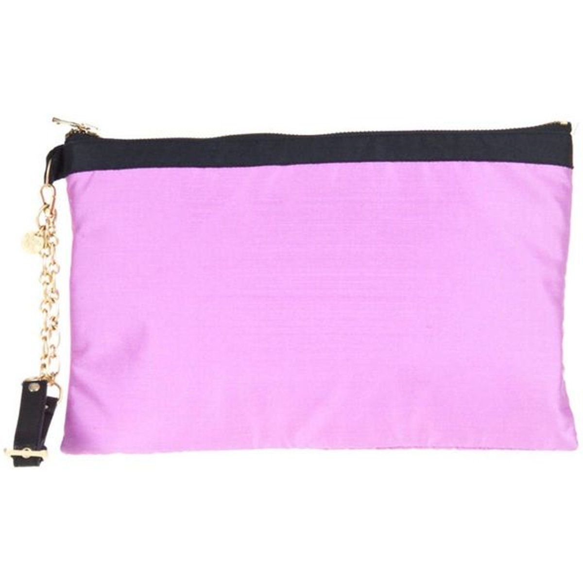 Elegante Seiden-Reißverschluss-Pouch