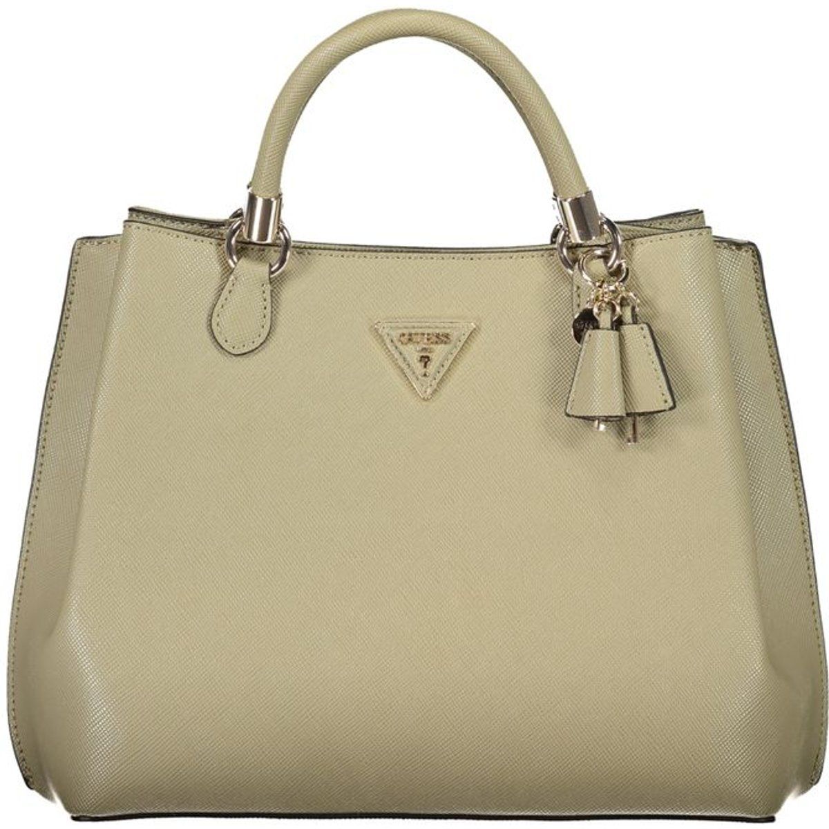 Elegante strukturierte Henkeltasche mit Anhängern