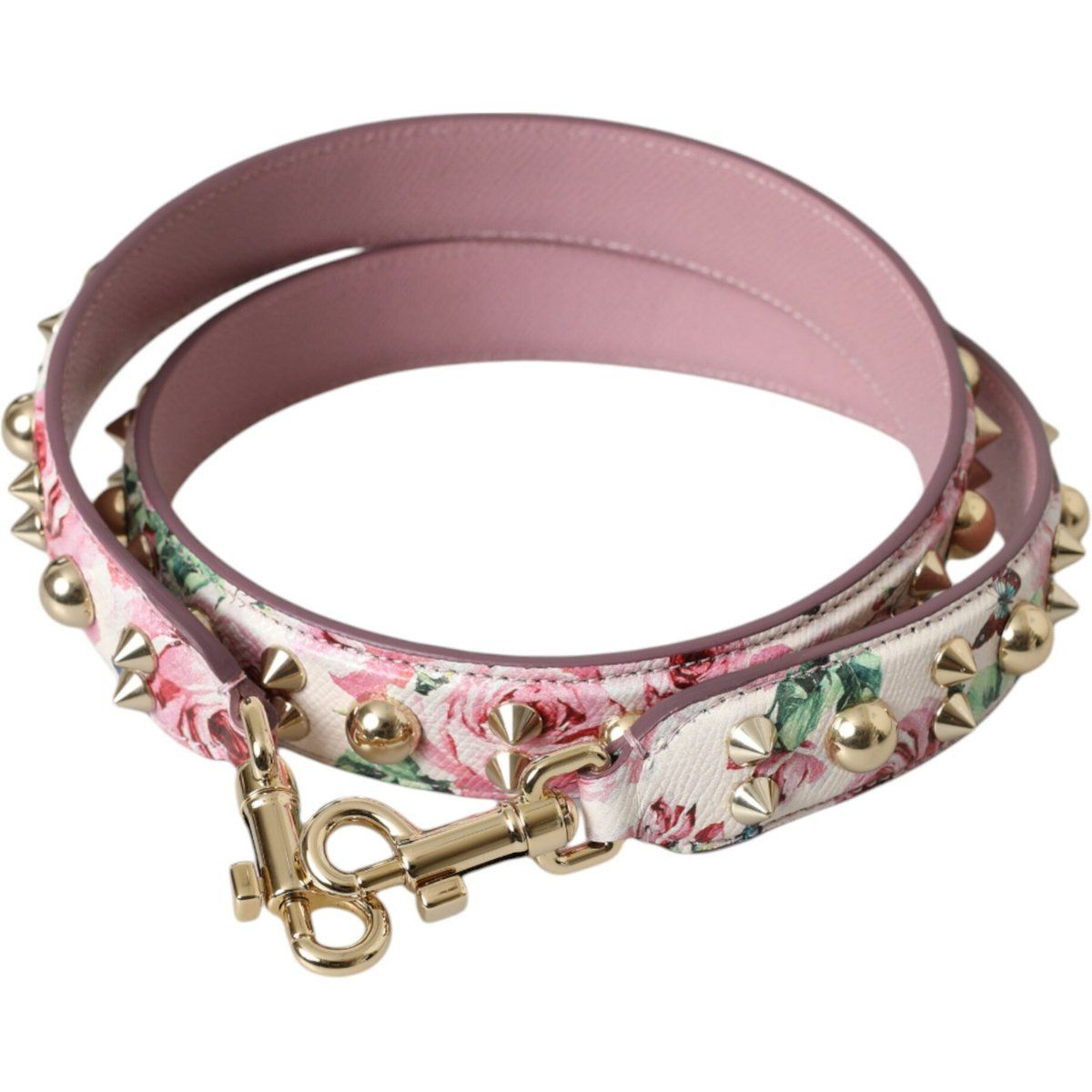 Bedrucktes Leder-Accessoire mit Blumenmuster