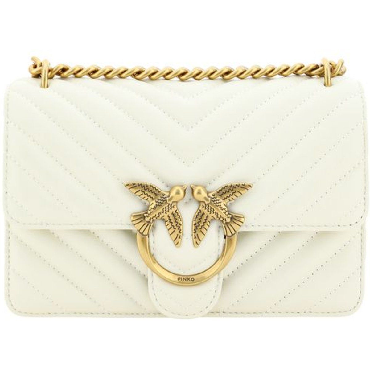 Gesteppte Love Schultertasche