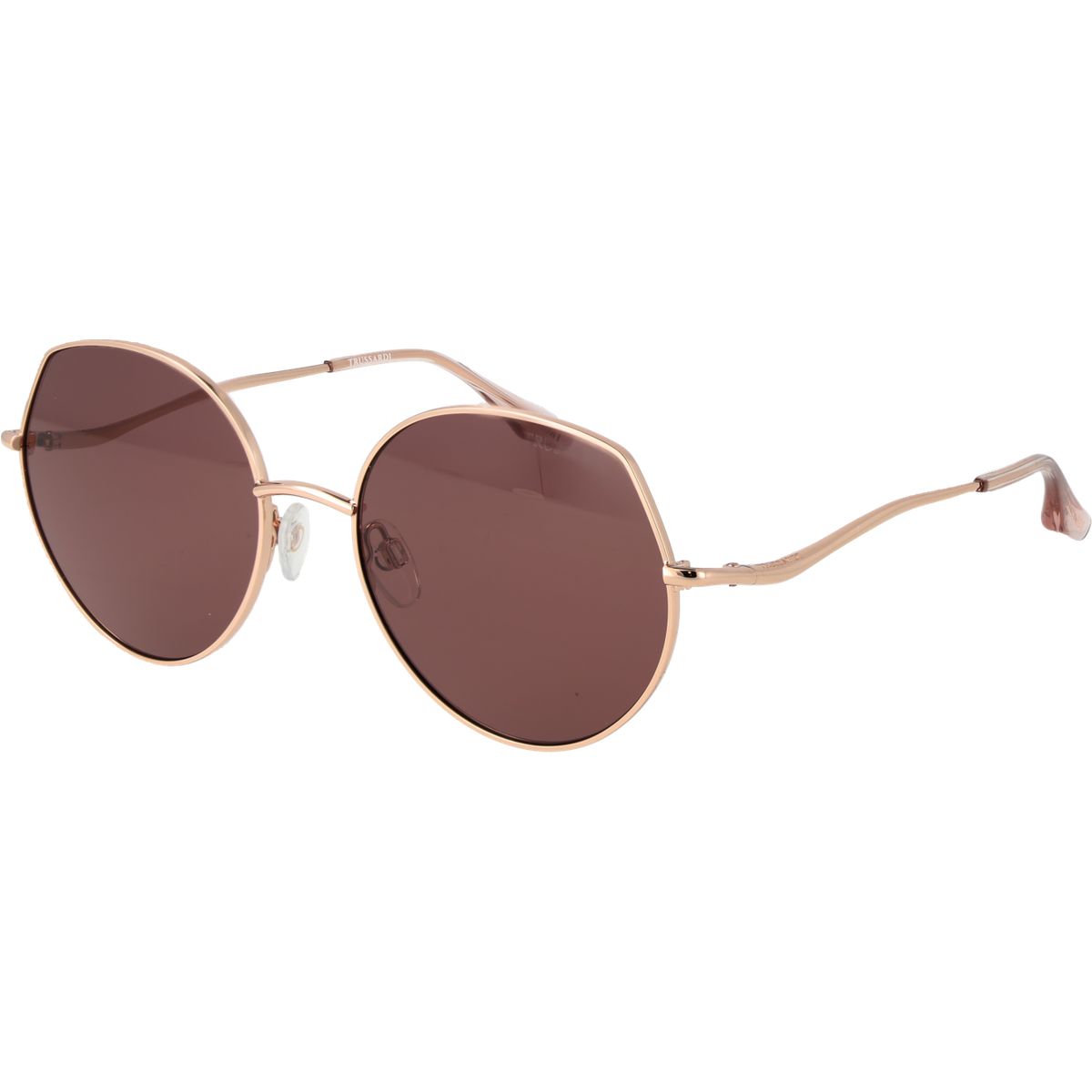 Geometrische Goldene Metall-Sonnenbrille