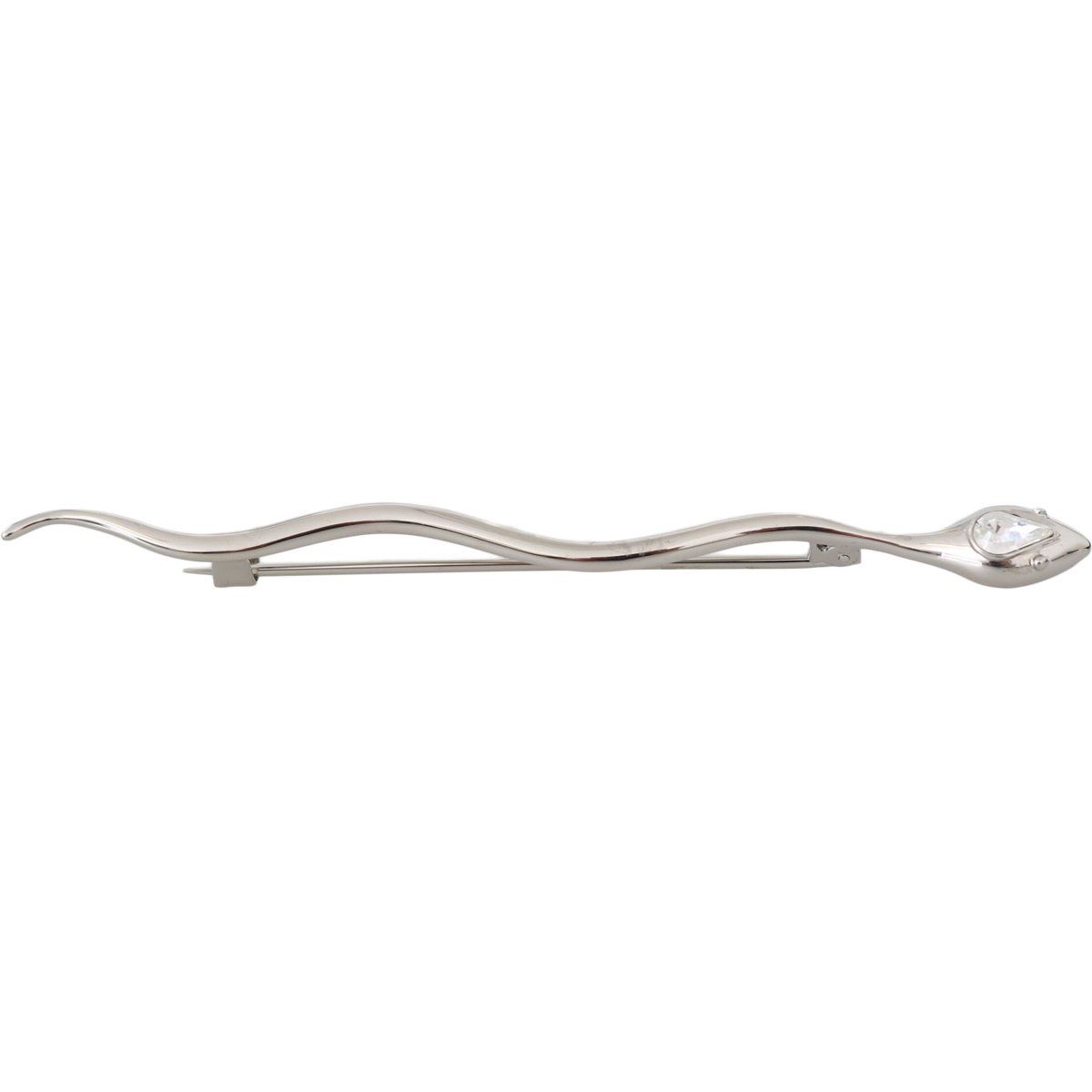 Elegante Schlangen-Brosche mit Kristall