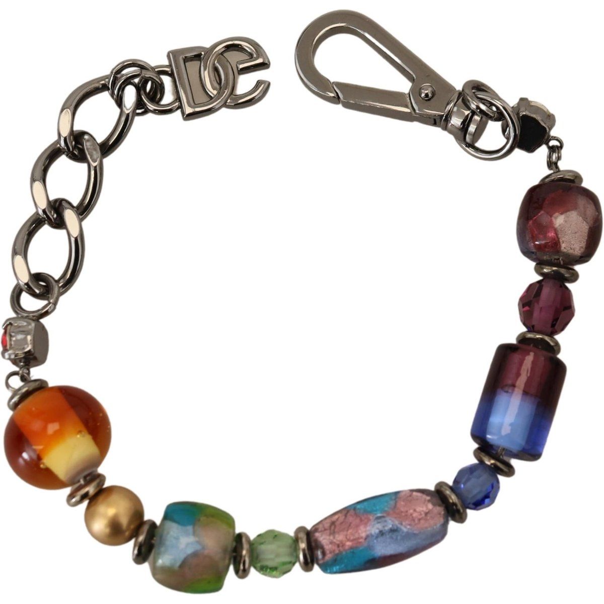 Grobes Gliederarmband mit bunten Perlen