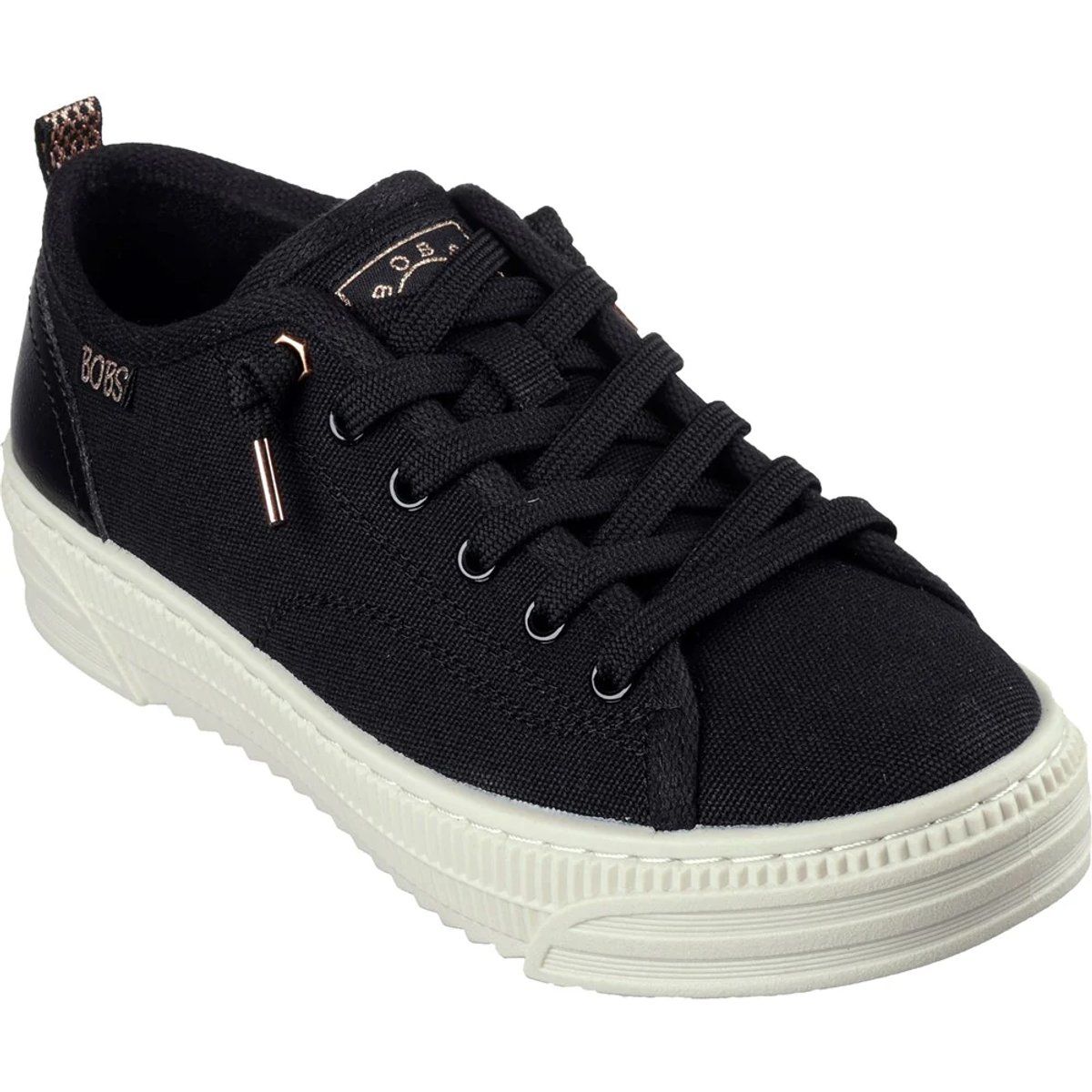 Lässige Plateau-Sneaker aus Canvas