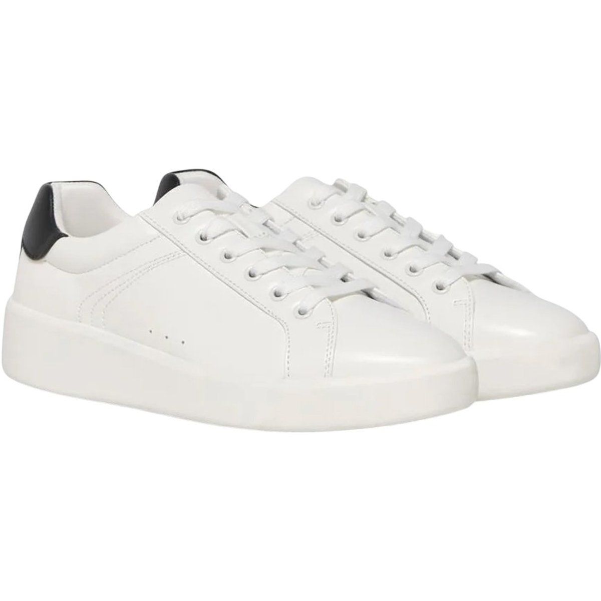 Low-Top Sneaker mit Kontrast-Ferse