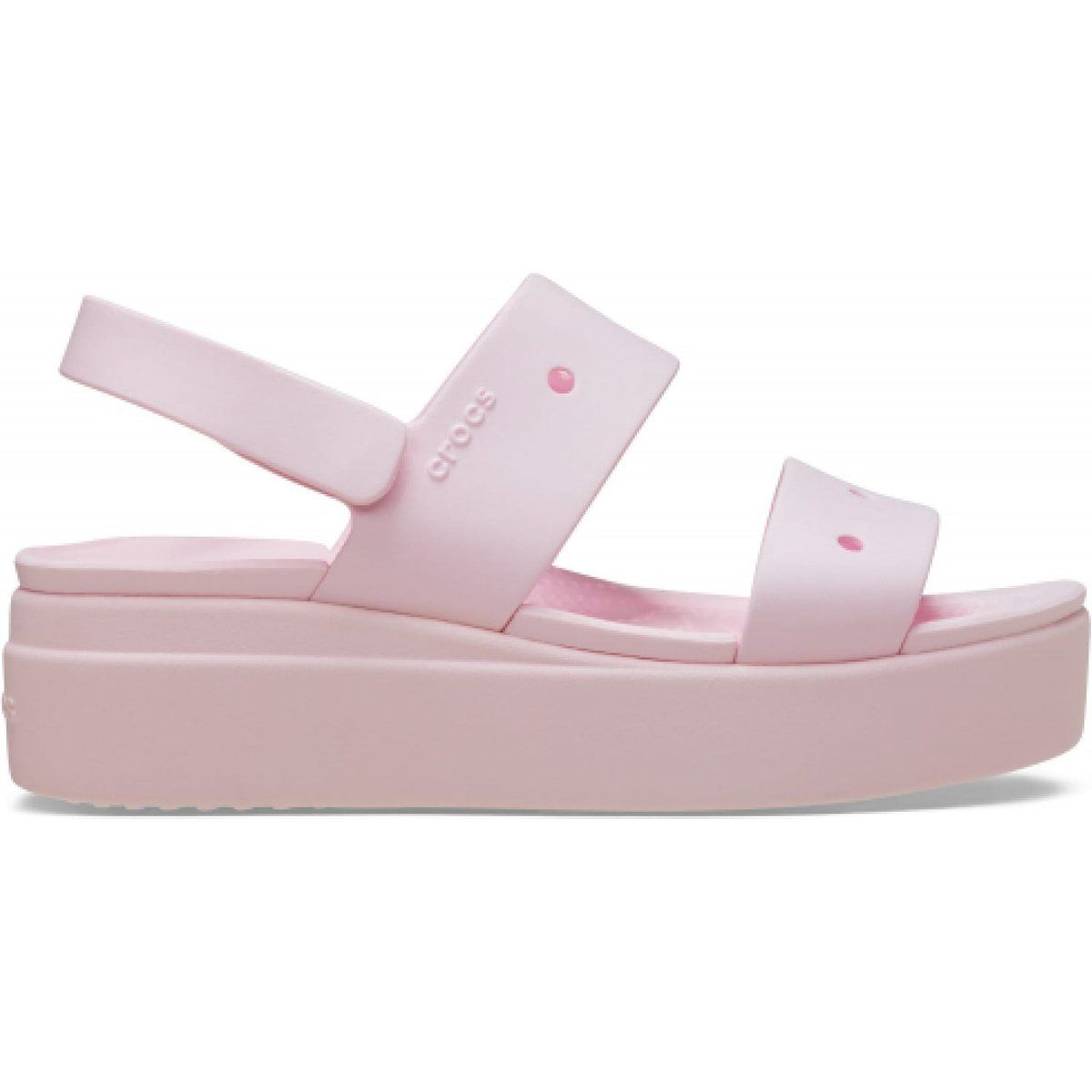 Plateau-Keilsandalen mit zwei Riemen