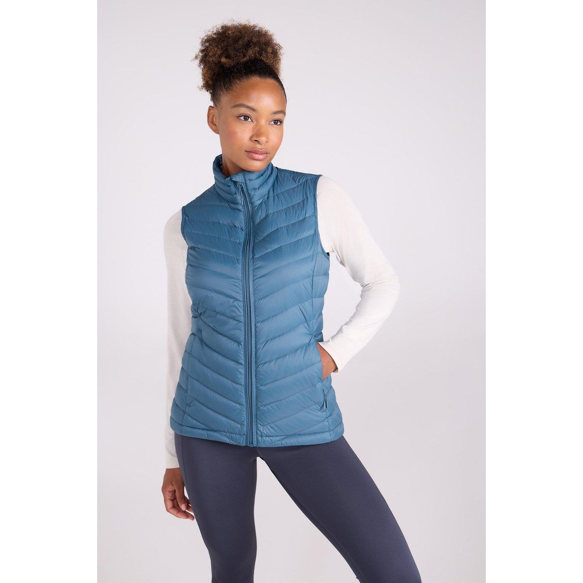 Gesteppte Daunen-Gilet-Weste
