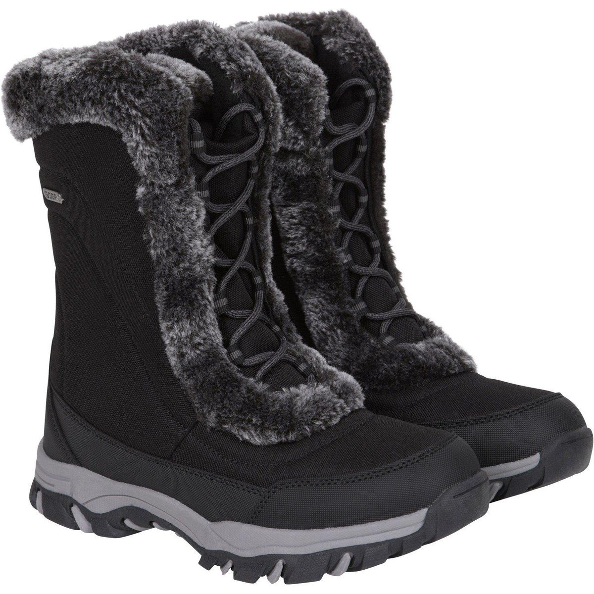Schneestiefel mit Kunstfellbesatz