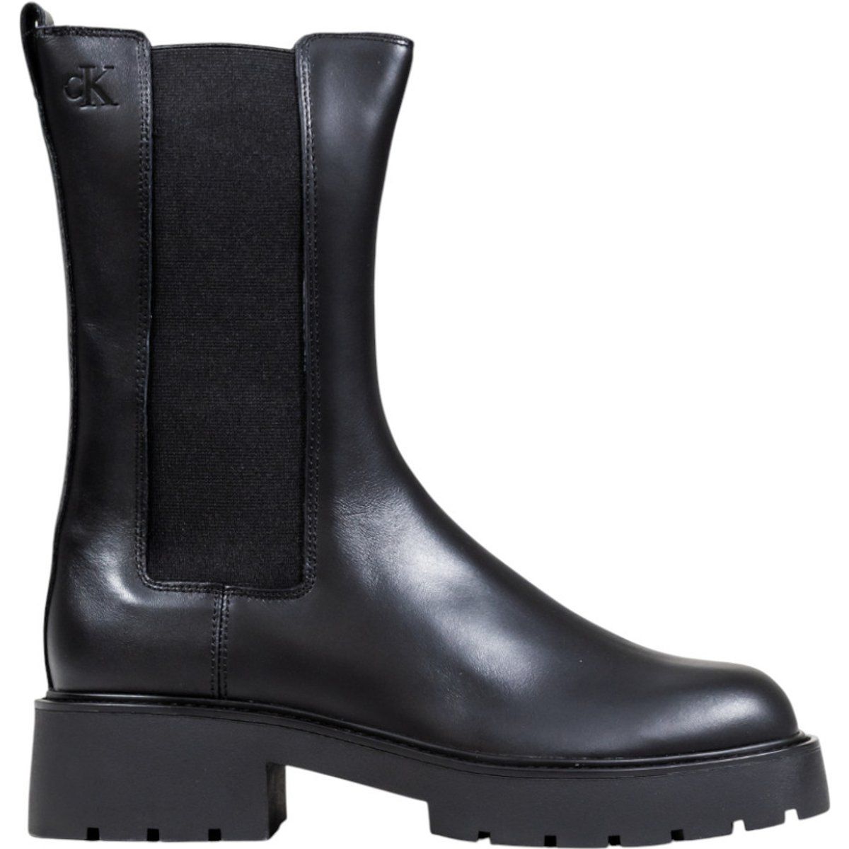 Chelsea-Boots aus Leder mit Profilsohle