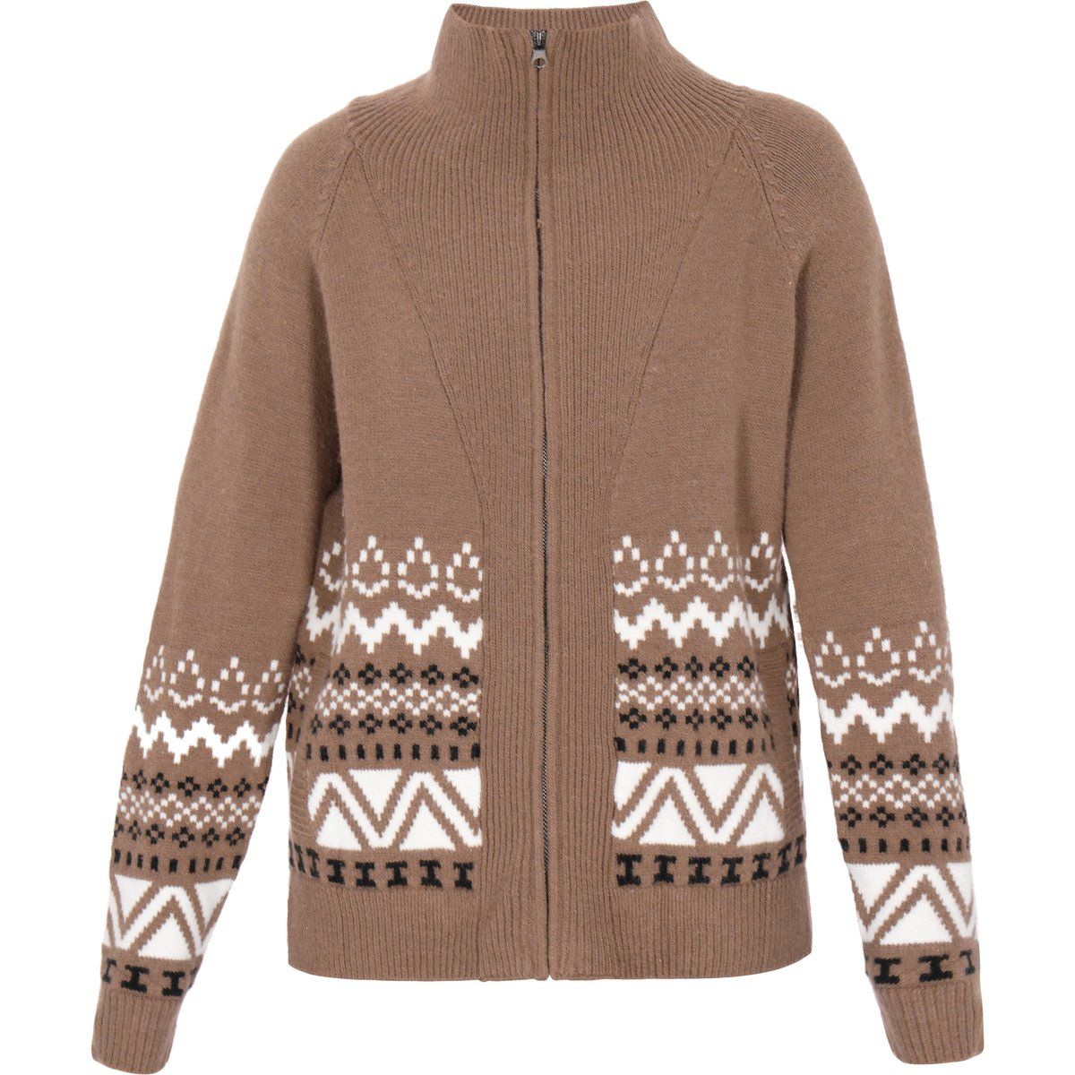 Strickoberteil mit geometrischem Muster