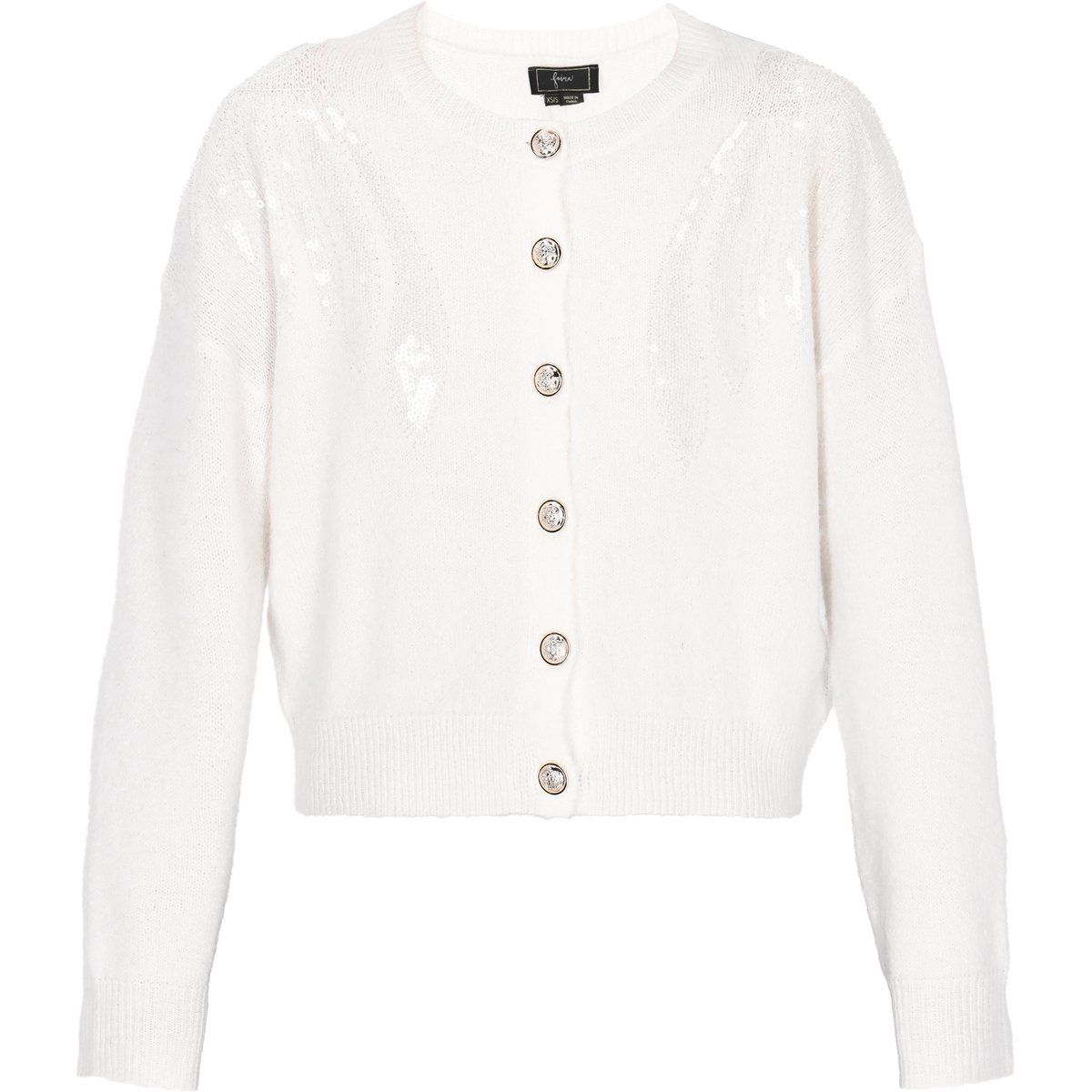 Strickjacke mit Pailletten-Verzierung