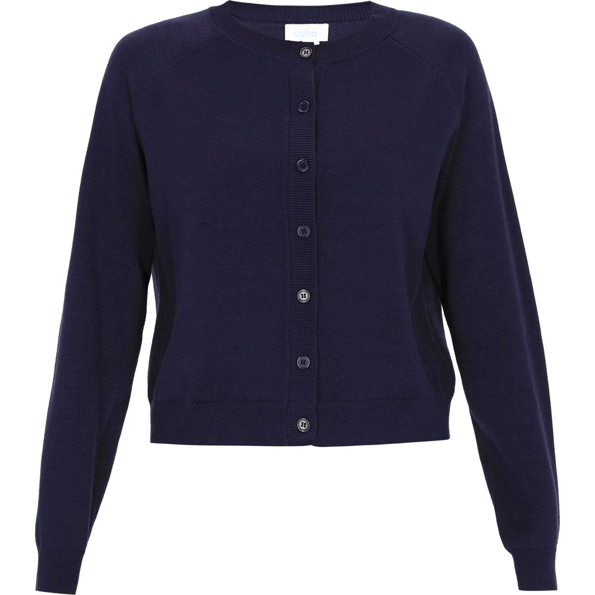 Klassische Strickjacke mit Raglanärmeln