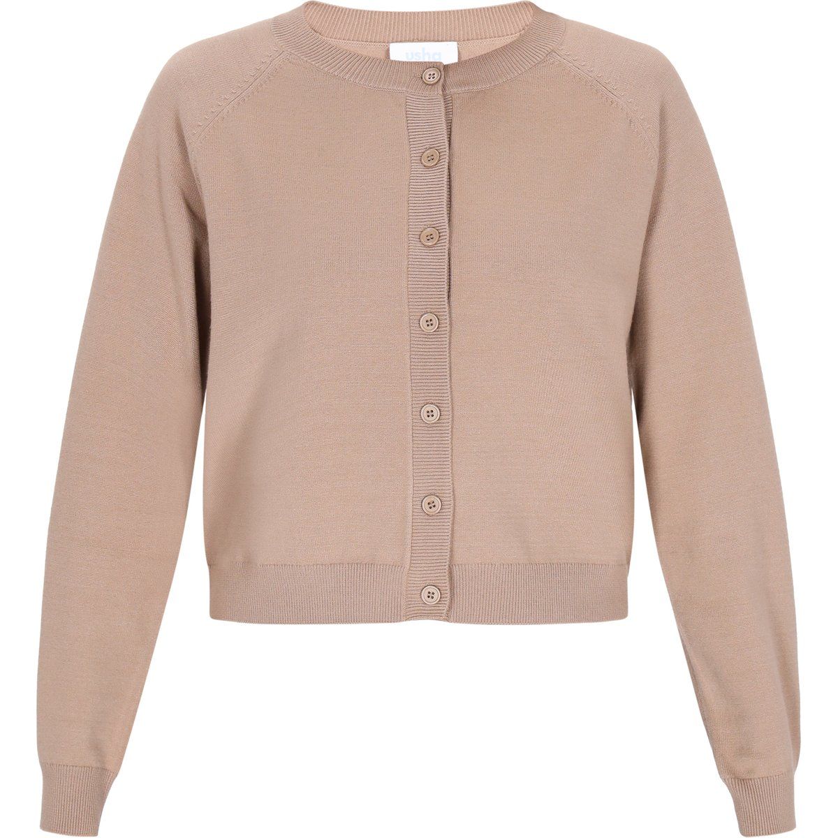 Klassischer Strickcardigan mit Raglanärmeln