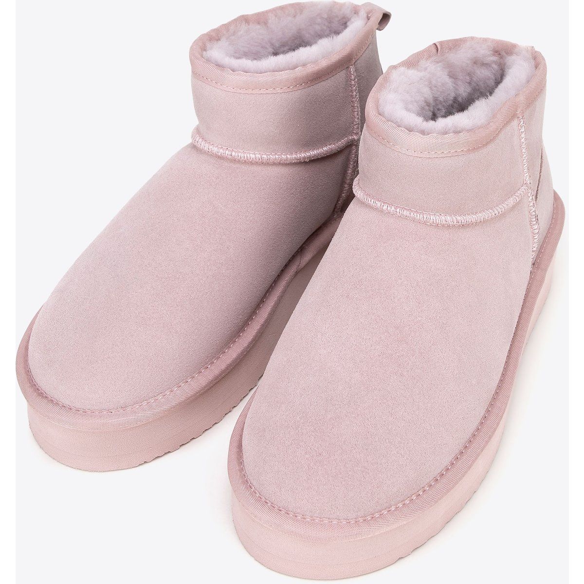 Plateau-Stiefeletten aus Wildleder