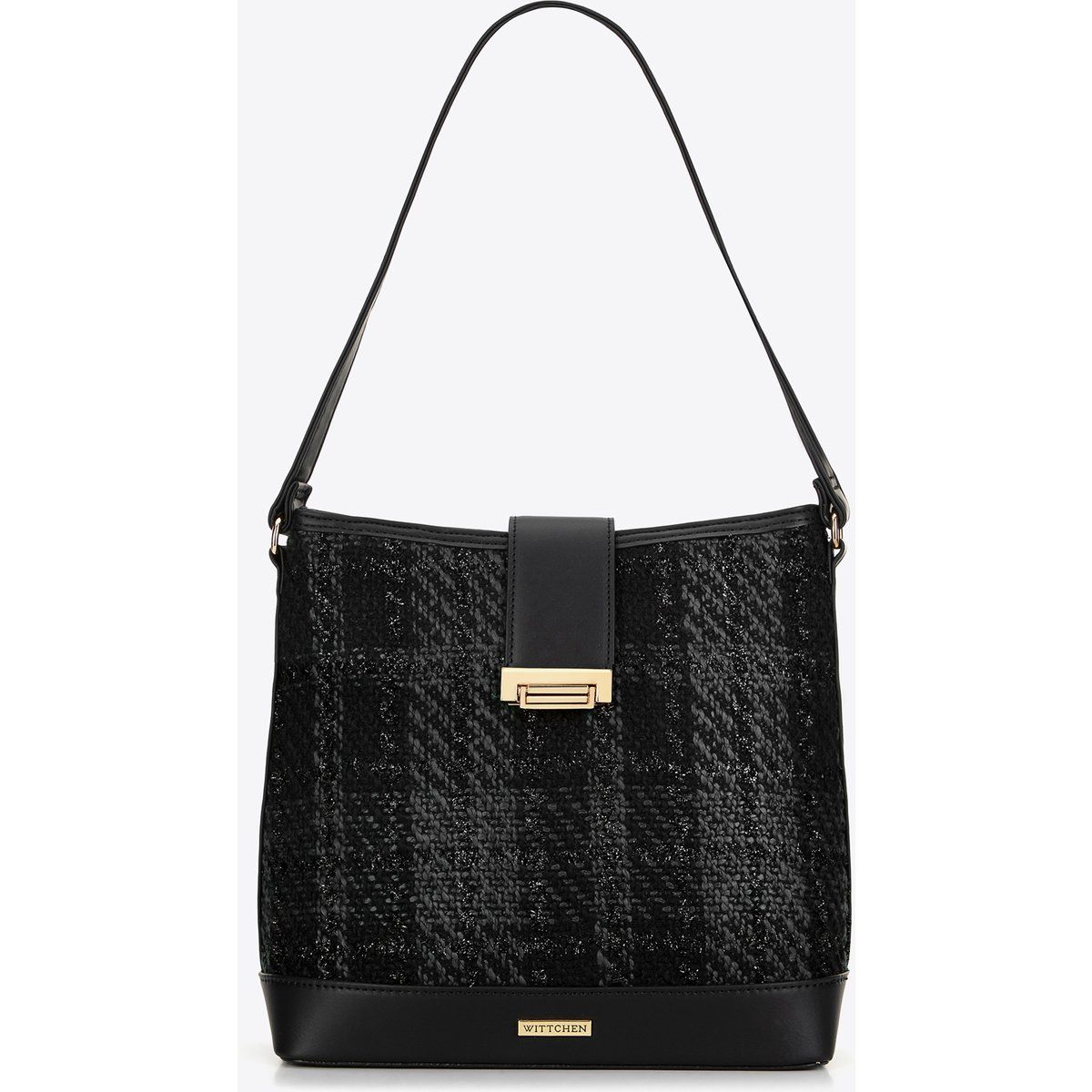 Raffinierte Bouclé-Beuteltasche