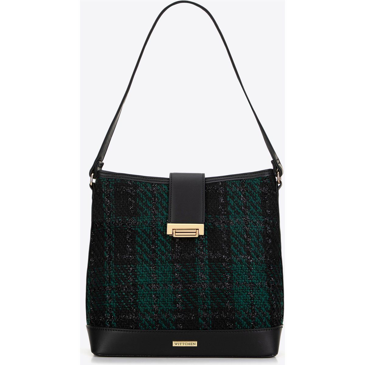 Elegante Beuteltasche aus Bouclé