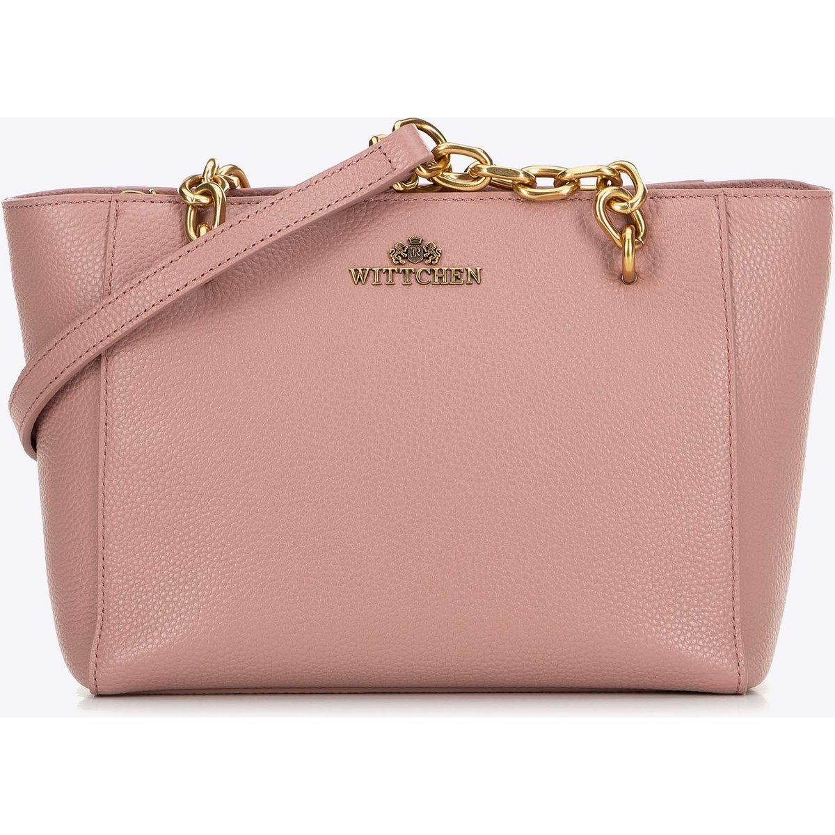 Elegante Ledertasche mit Kettenriemen