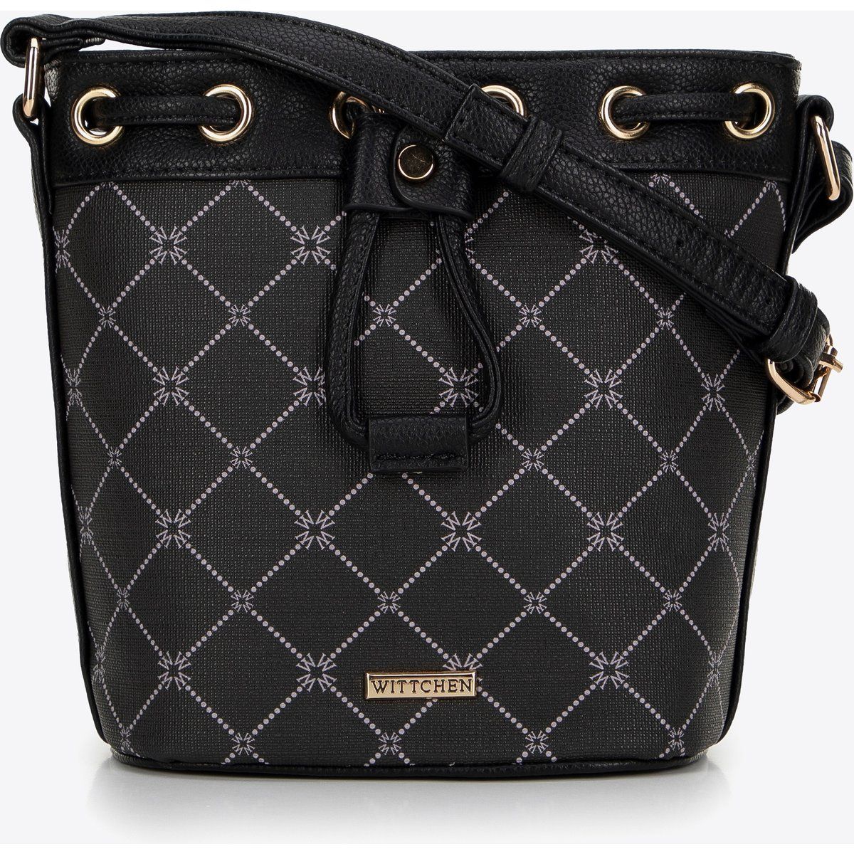 Beuteltasche mit Monogramm-Print