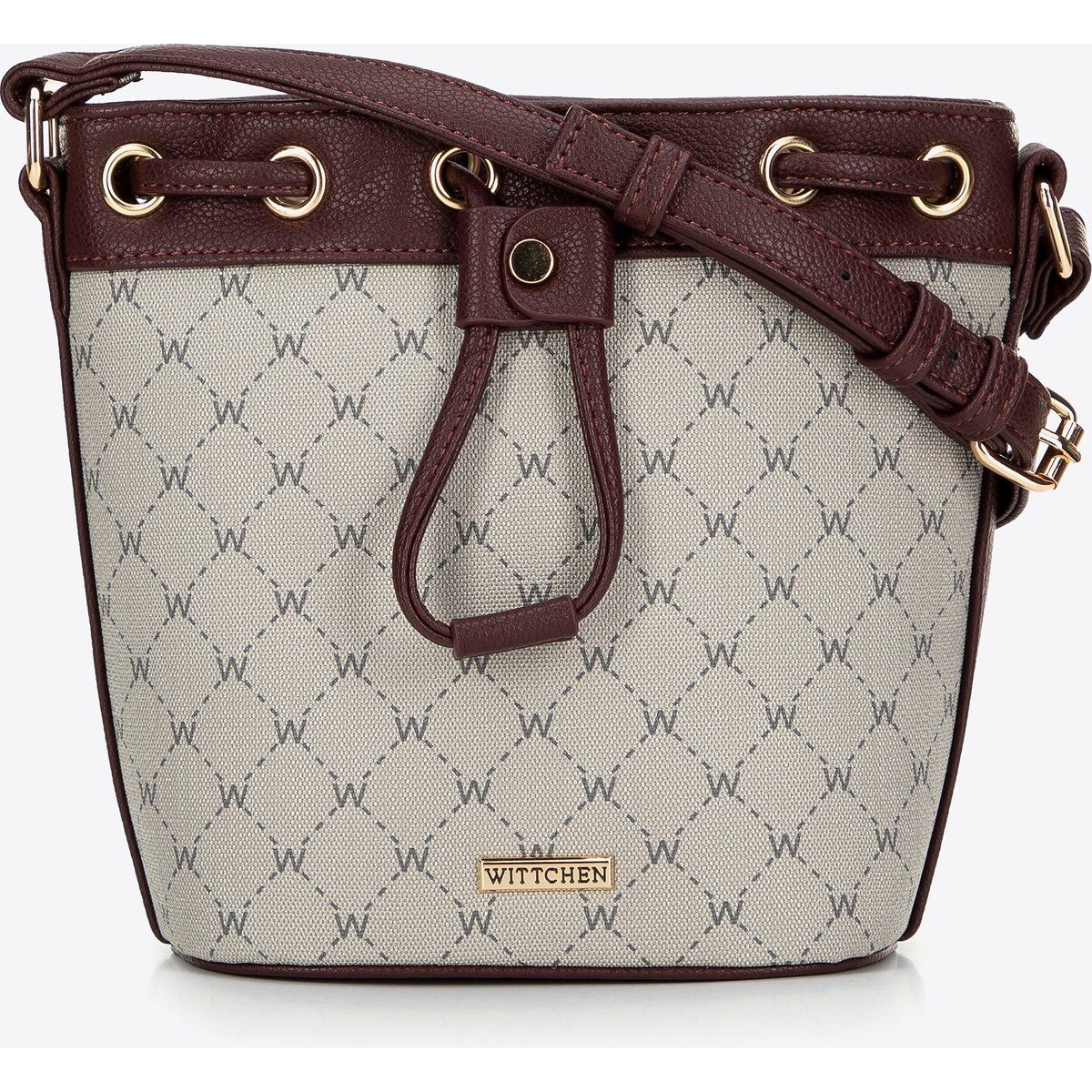 Beuteltasche mit Monogramm-Print