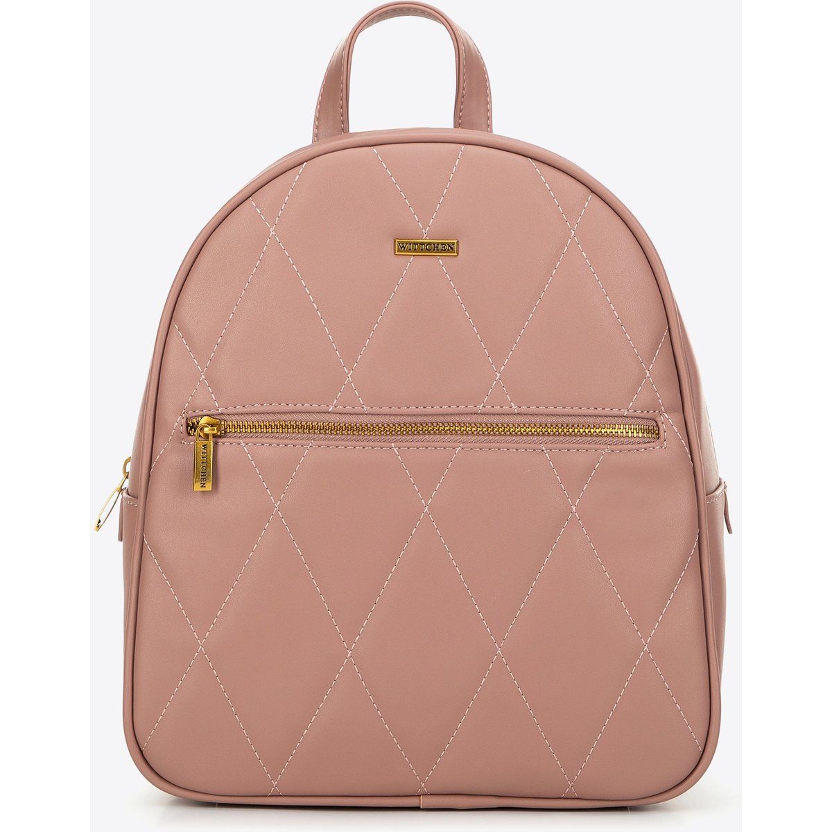 Gesteppter Rucksack aus Kunstleder