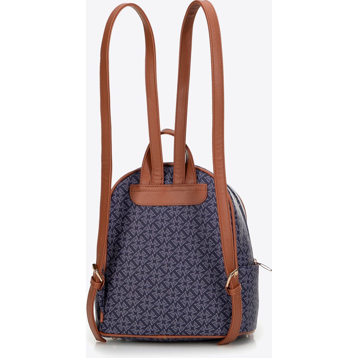 Rucksack aus Kunstleder mit Monogramm-Muster