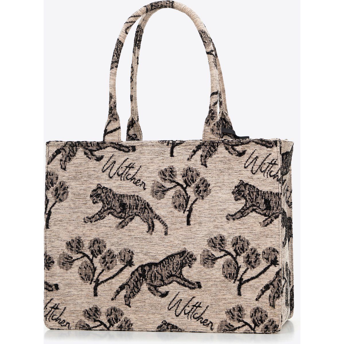 Jacquard-Shopper mit Tigermuster