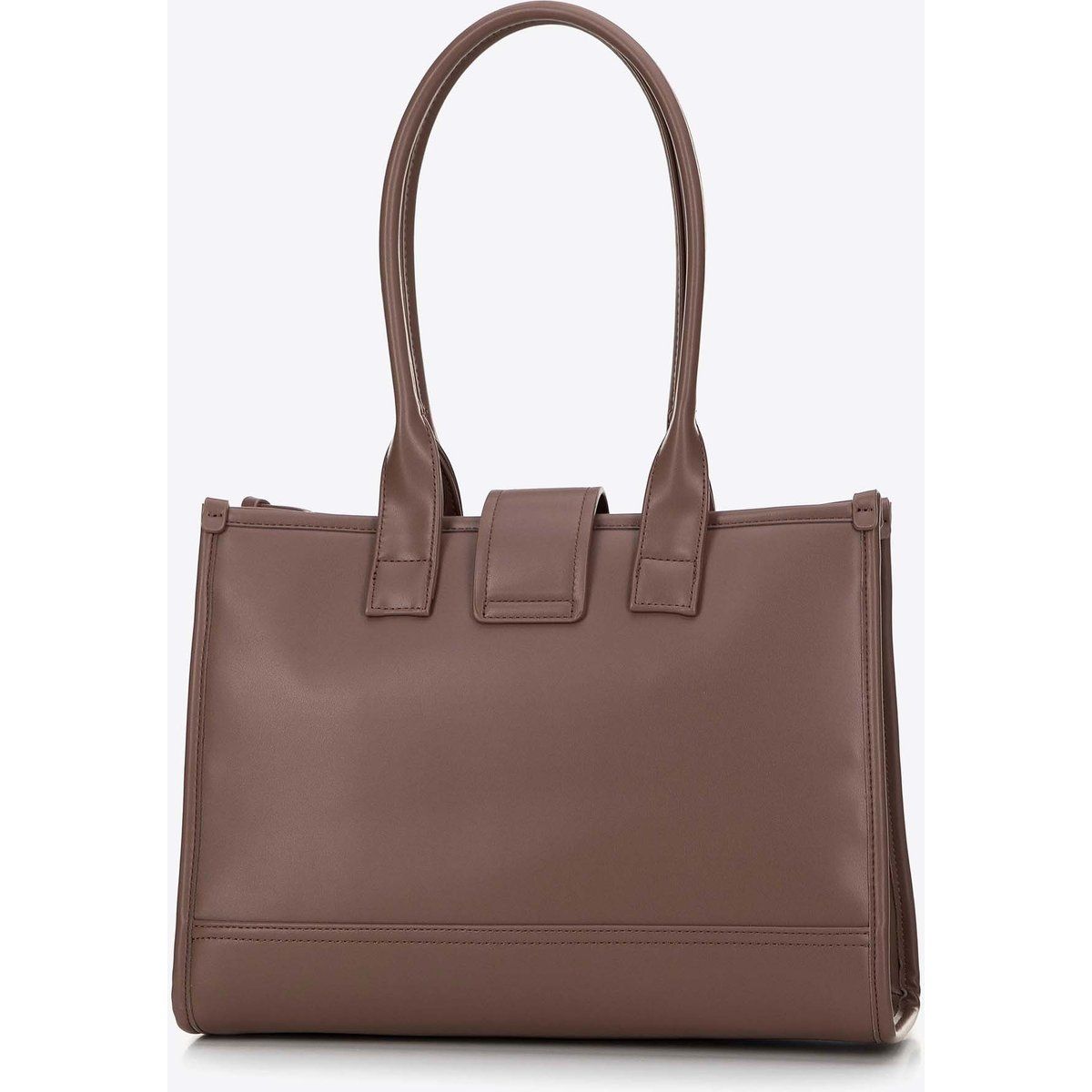 Strukturierte Shopper-Tasche aus Kunstleder