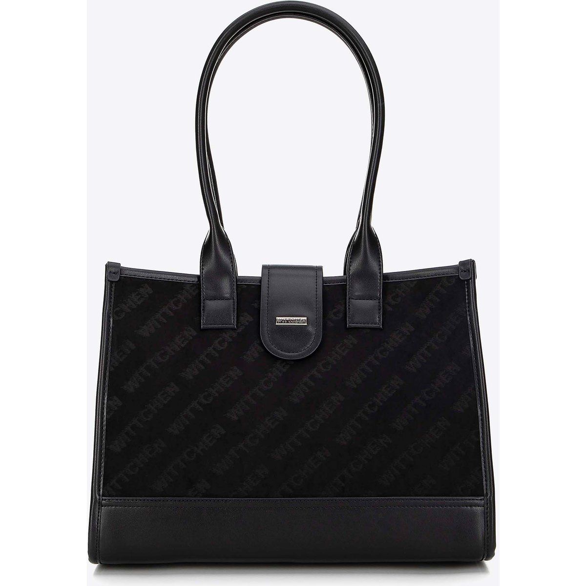 Logo-gemusterter Shopper aus Kunstleder