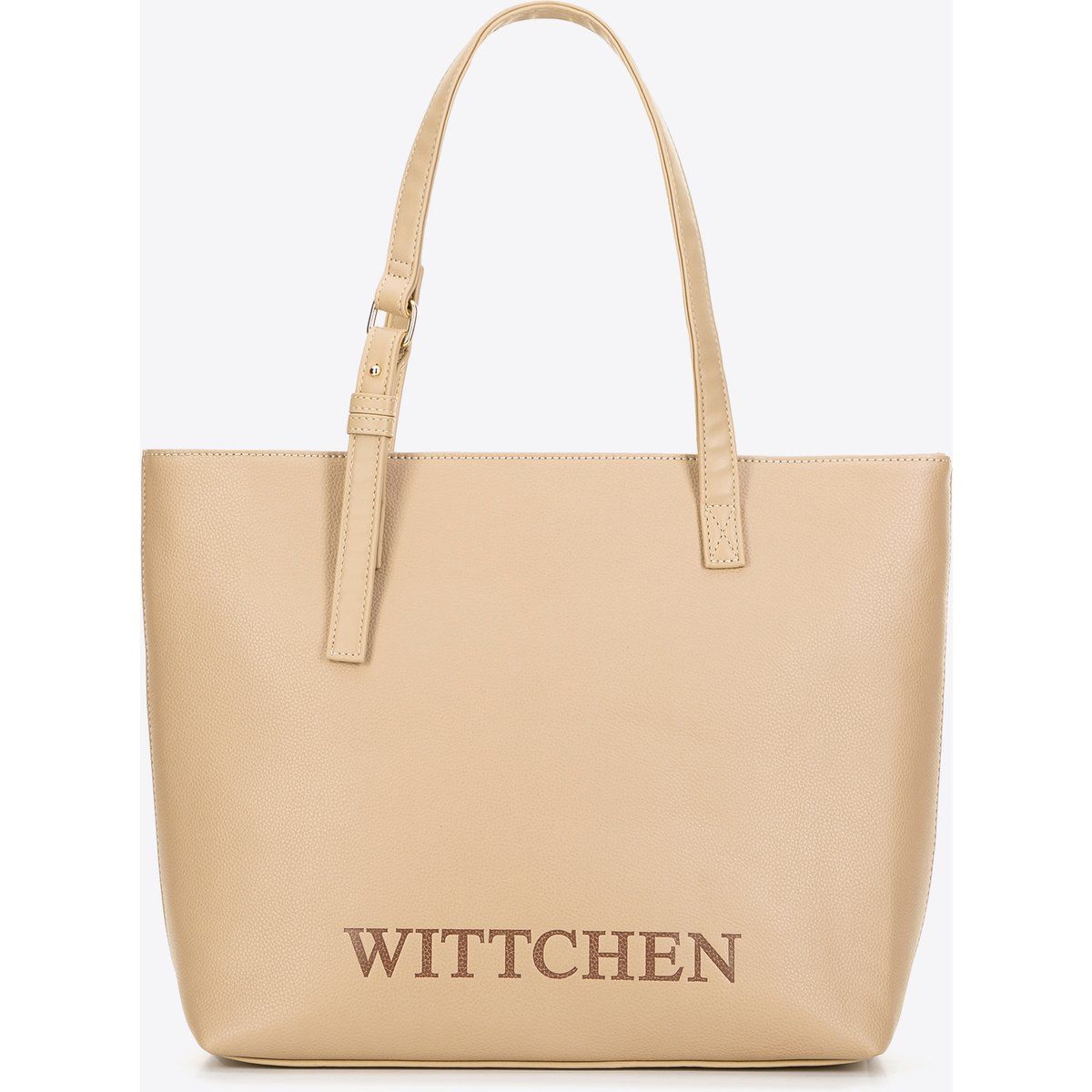 Shopper aus strukturiertem Kunstleder