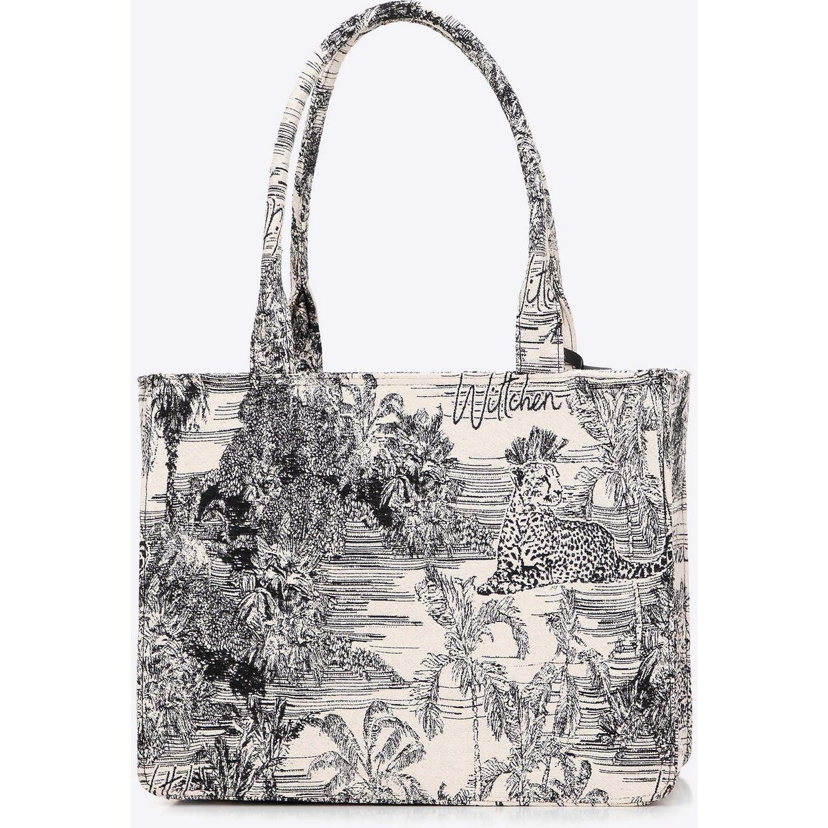Jacquard-Shopper mit Toile-Muster
