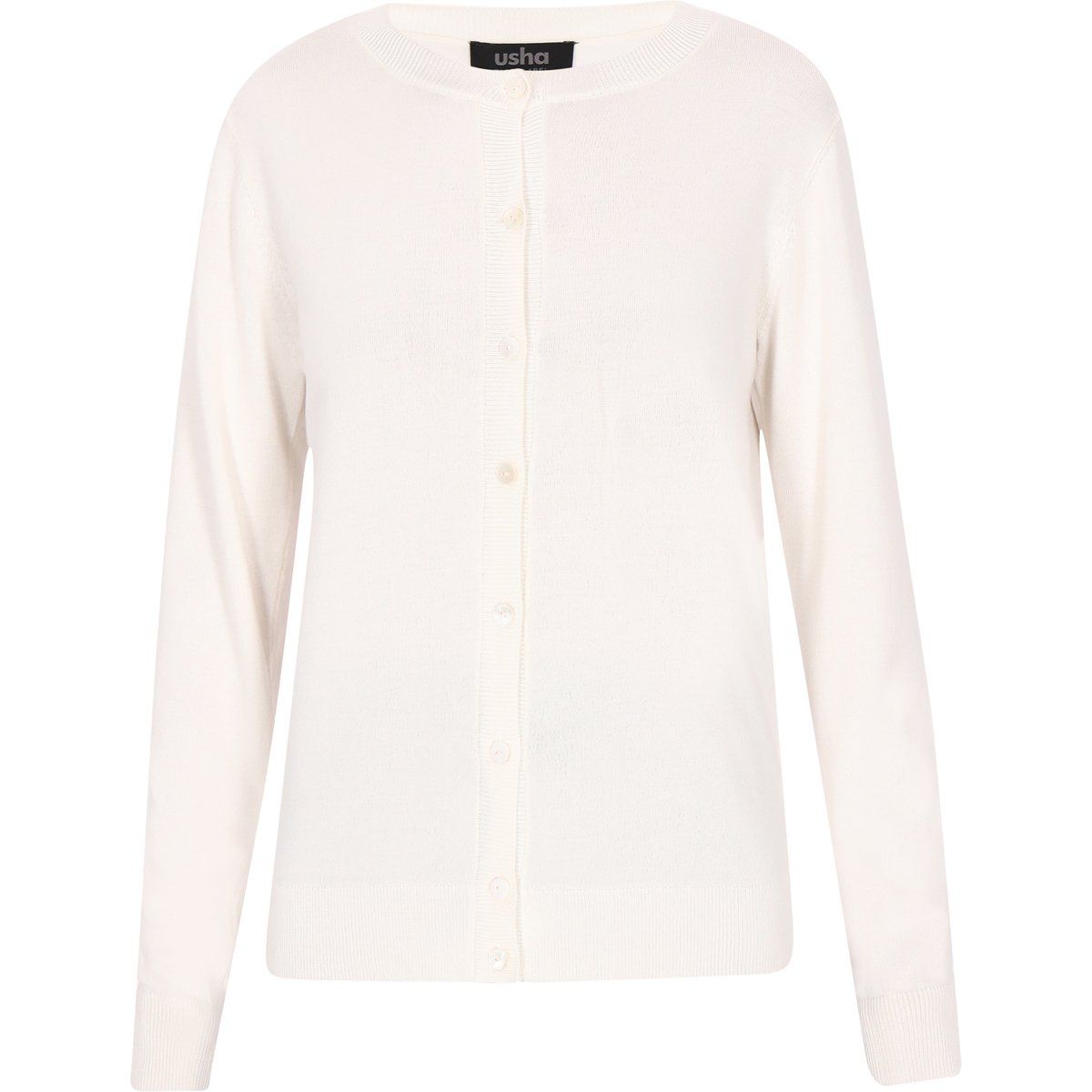 Zeitloser Feinstrick-Cardigan mit Rundhals