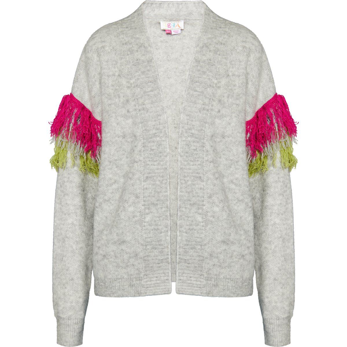Oversize Grobstrick-Cardigan mit Fransen
