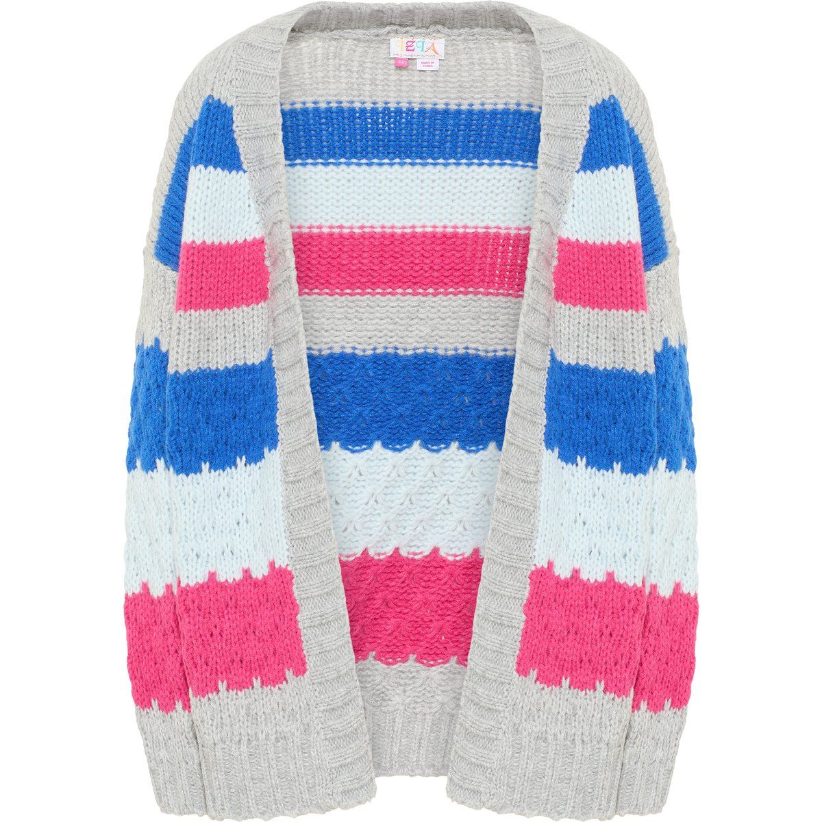 Grobstrick-Cardigan im gestreiften Oversized-Look