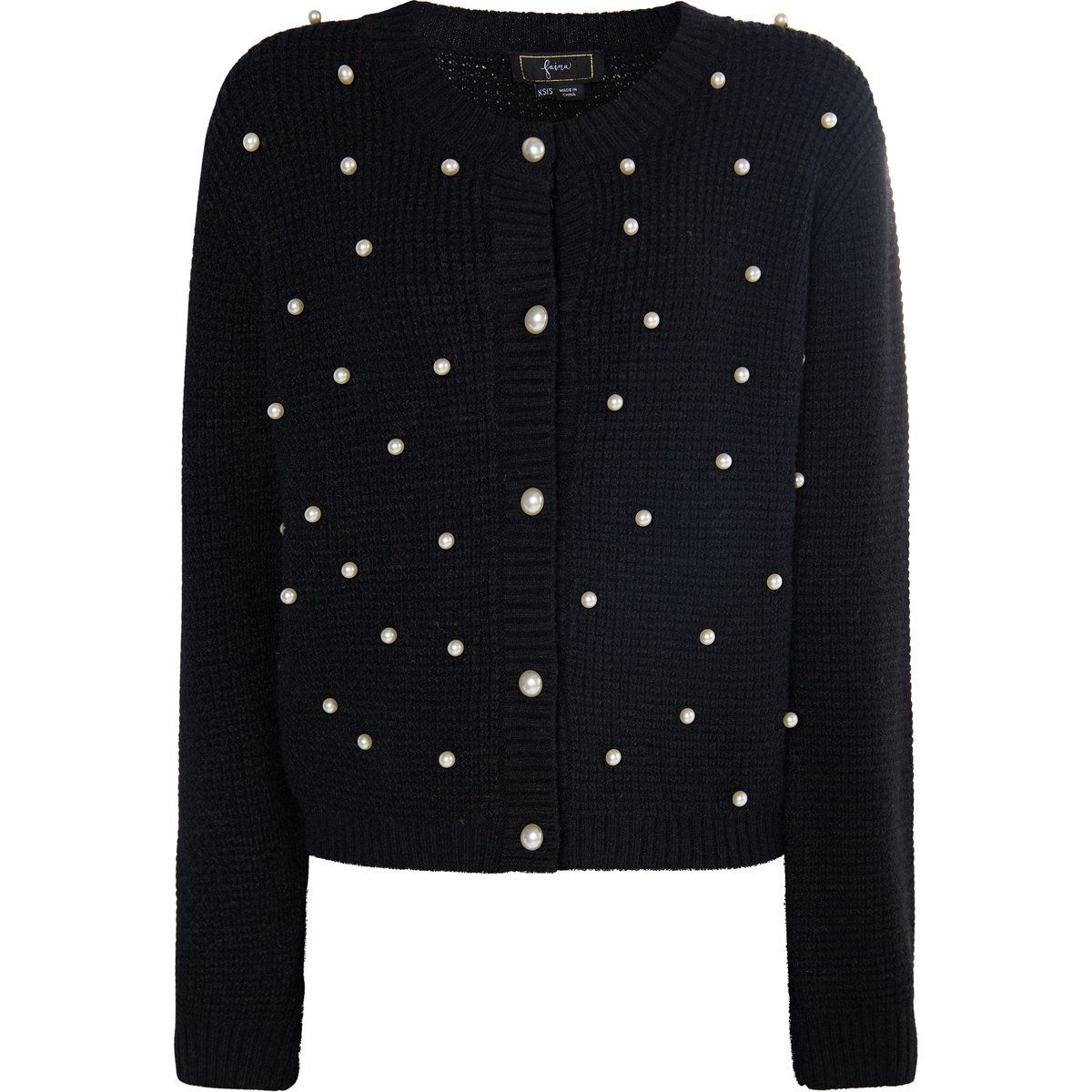 Eleganter Cardigan mit Perlen-Verzierung