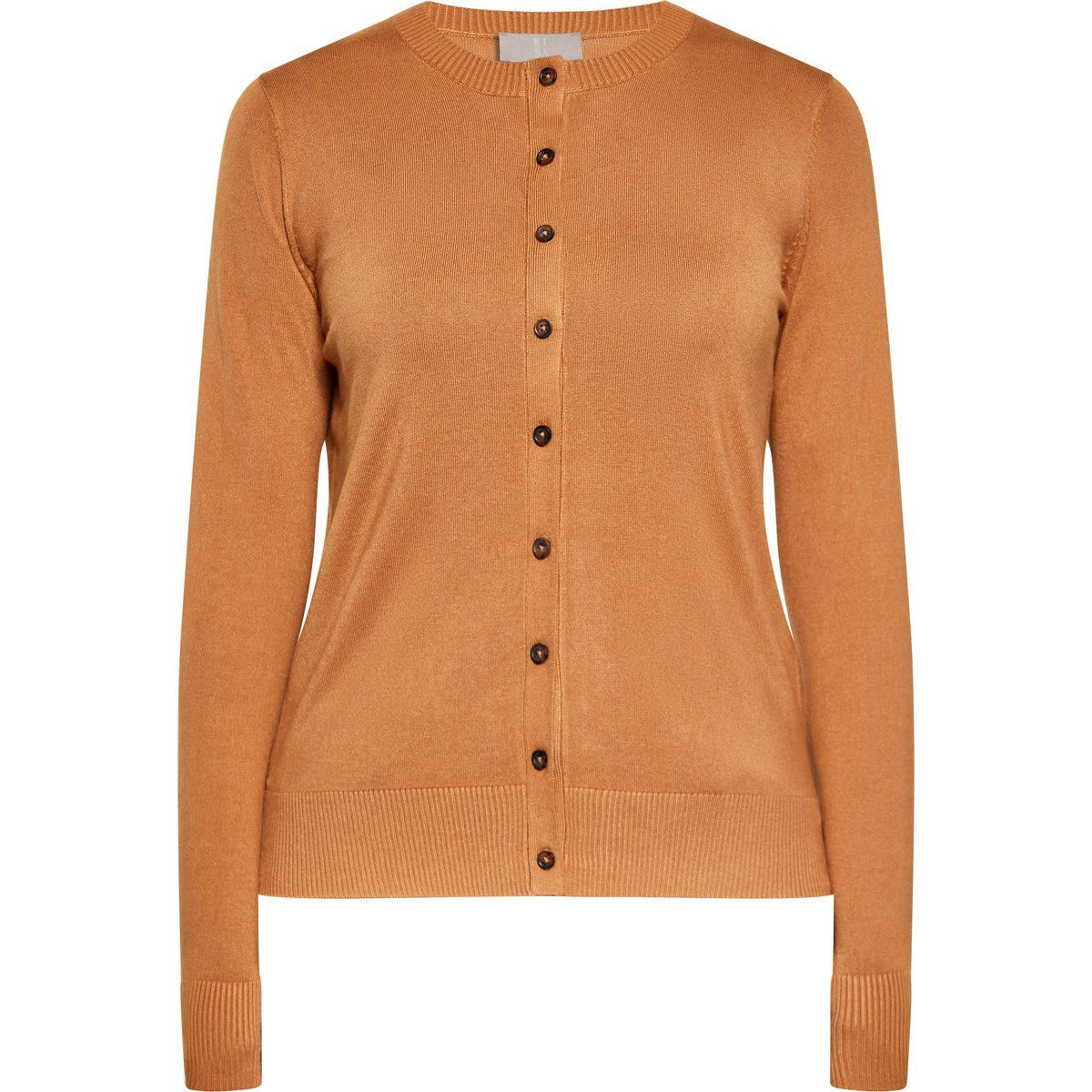 Klassischer Feinstrick-Cardigan mit Knopfleiste