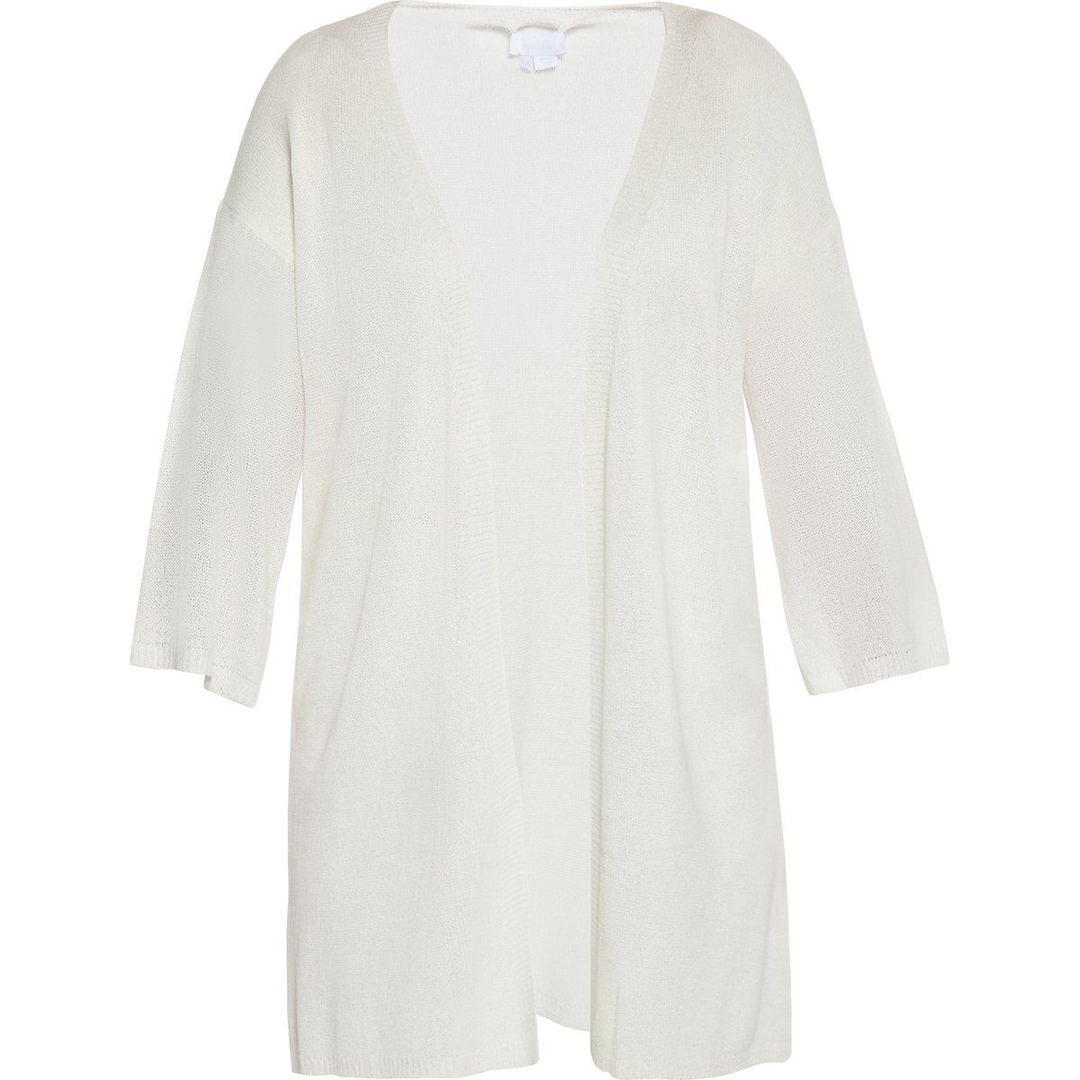 Minimalistischer strukturierter offener Cardigan