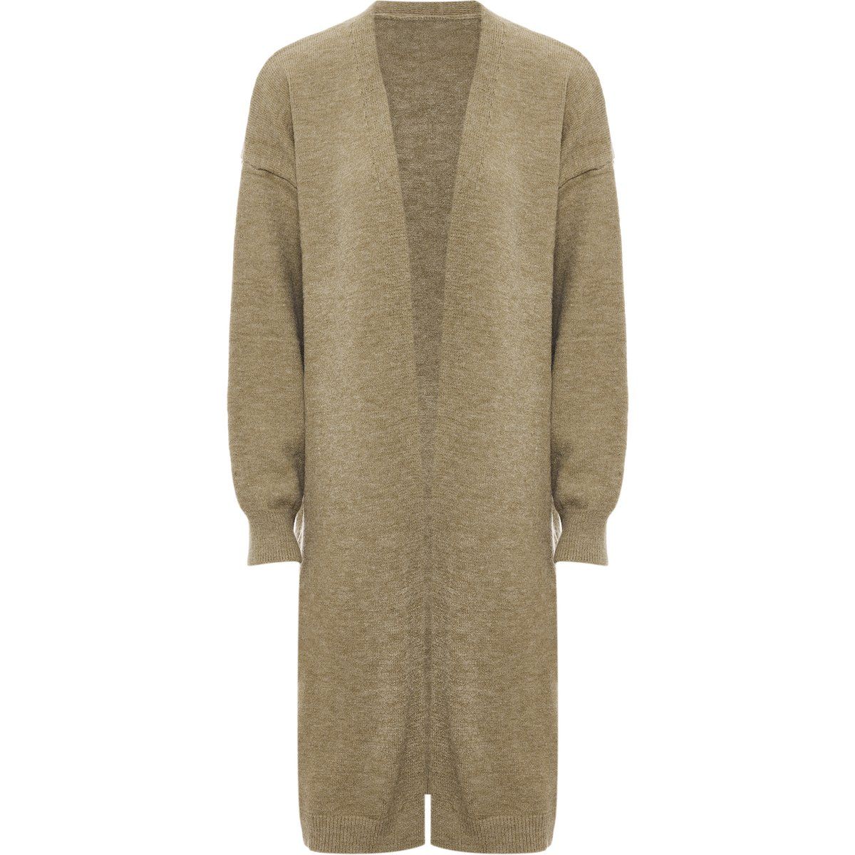 Lange Offene Strickjacke